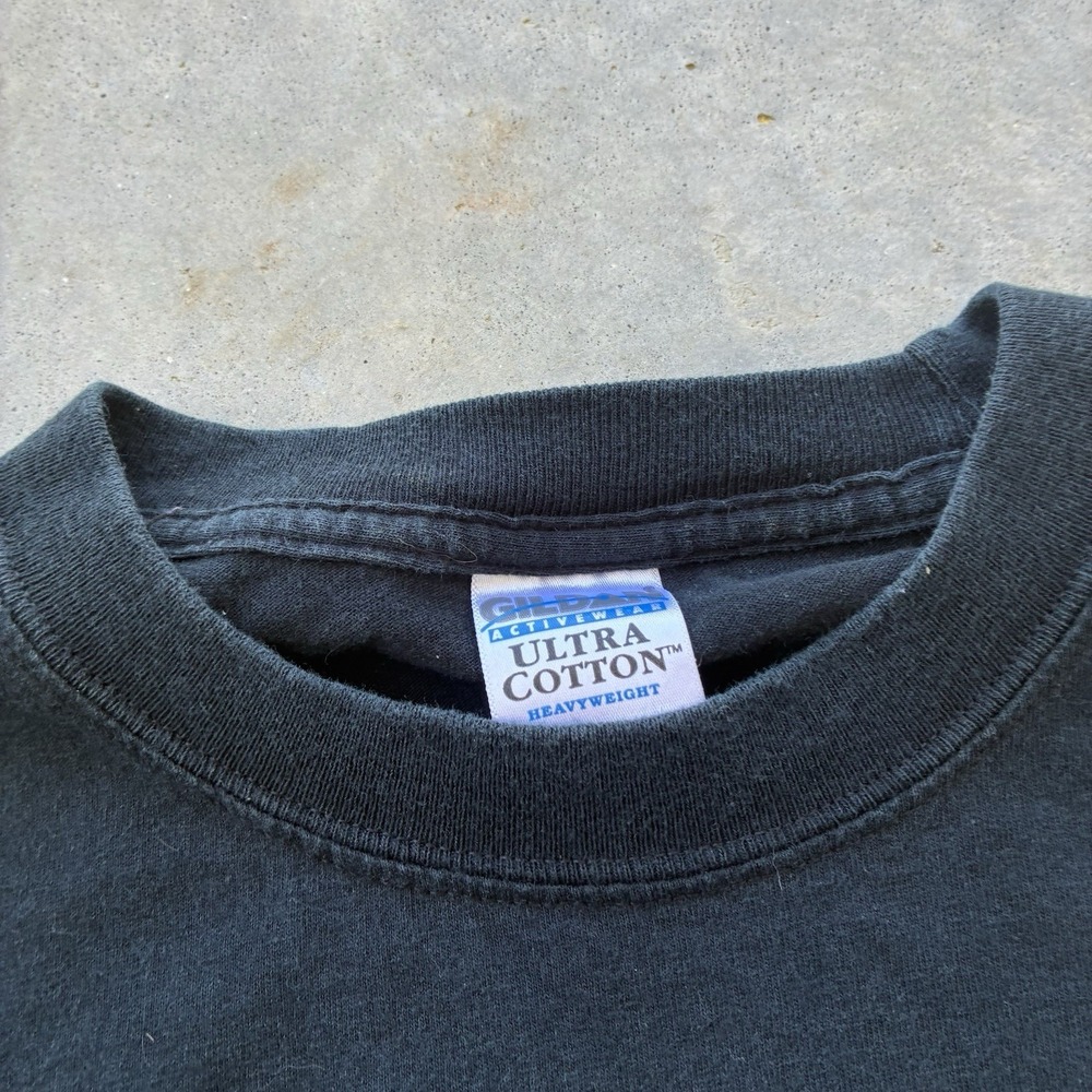 Vintage Wiley X Sunglasses Long sleeve T Shirt Y2K Software Style Faded Black - Picture 3 of 5